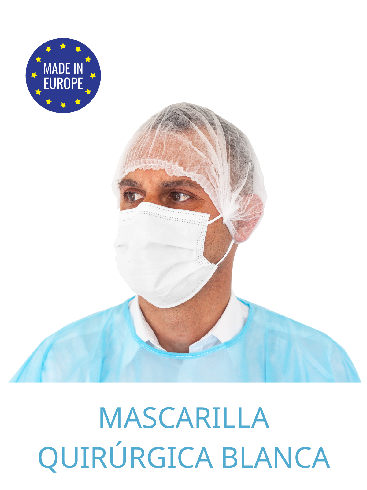 mascarilla quirúrgica blanca